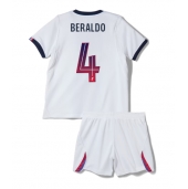 Paris Saint-Germain Lucas Beraldo #4 Udebanetrøje Børn 2026-27 Kort ærmer (+ bukser)