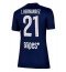 Paris Saint-Germain Lucas Hernandez #21 Hjemmebanetrøje Dame 2025-26 Kort ærmer