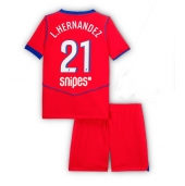 Paris Saint-Germain Lucas Hernandez #21 Tredje trøje Børn 2025-26 Kort ærmer (+ bukser)