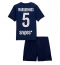 Paris Saint-Germain Marquinhos #5 Hjemmebanetrøje Børn 2025-26 Kort ærmer (+ bukser)