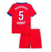 Paris Saint-Germain Marquinhos #5 Tredje trøje Børn 2025-26 Kort ærmer (+ bukser)