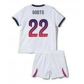 Paris Saint-Germain Mika Godts #22 Udebanetrøje Børn 2026-27 Kort ærmer (+ bukser)