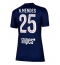 Paris Saint-Germain Nuno Mendes #25 Hjemmebanetrøje Dame 2025-26 Kort ærmer