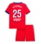 Paris Saint-Germain Nuno Mendes #25 Tredje trøje Børn 2025-26 Kort ærmer (+ bukser)