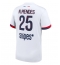 Paris Saint-Germain Nuno Mendes #25 Udebanetrøje 2025-26 Kort ærmer