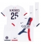 Paris Saint-Germain Nuno Mendes #25 Udebanetrøje Børn 2025-26 Kort ærmer (+ bukser)