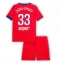 Paris Saint-Germain Warren Zaire-Emery #33 Tredje trøje Børn 2025-26 Kort ærmer (+ bukser)