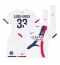 Paris Saint-Germain Warren Zaire-Emery #33 Udebanetrøje Børn 2025-26 Kort ærmer (+ bukser)