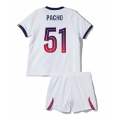 Paris Saint-Germain Willian Pacho #51 Udebanetrøje Børn 2026-27 Kort ærmer (+ bukser)