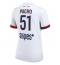 Paris Saint-Germain Willian Pacho #51 Udebanetrøje Dame 2025-26 Kort ærmer