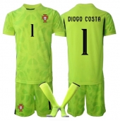 Portugal Diogo Costa #1 Målmand Hjemmebanetrøje Børn VM 2026 Kort ærmer (+ bukser)