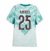 Portugal Nuno Mendes #25 Udebanetrøje Dame VM 2026 Kort ærmer