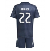 Real Madrid Antonio Rudiger #22 Udebanetrøje Børn 2025-26 Kort ærmer (+ bukser)