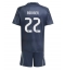Real Madrid Antonio Rudiger #22 Udebanetrøje Børn 2025-26 Kort ærmer (+ bukser)