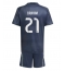 Real Madrid Brahim Diaz #21 Udebanetrøje Børn 2025-26 Kort ærmer (+ bukser)