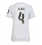 Real Madrid David Alaba #4 Hjemmebanetrøje Dame 2025-26 Kort ærmer