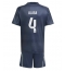 Real Madrid David Alaba #4 Udebanetrøje Børn 2025-26 Kort ærmer (+ bukser)