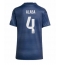 Real Madrid David Alaba #4 Udebanetrøje Dame 2025-26 Kort ærmer