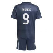 Real Madrid Endrick #9 Udebanetrøje Børn 2025-26 Kort ærmer (+ bukser)