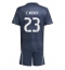 Real Madrid Ferland Mendy #23 Udebanetrøje Børn 2025-26 Kort ærmer (+ bukser)
