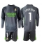 Real Madrid Thibaut Courtois #1 Målmand Tredje trøje Børn 2025-26 Lange ærmer (+ bukser)