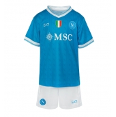 SSC Napoli Hjemmebanetrøje Børn 2025-26 Kort ærmer (+ bukser)