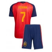 Spanien Ferran Torres #7 Hjemmebanetrøje Børn VM 2026 Kort ærmer (+ bukser)