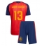 Spanien Joan Garcia #13 Hjemmebanetrøje Børn VM 2026 Kort ærmer (+ bukser)