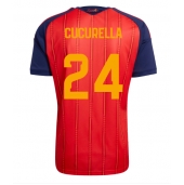 Spanien Marc Cucurella #24 Hjemmebanetrøje VM 2026 Kort ærmer