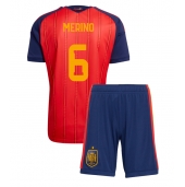 Spanien Mikel Merino #6 Hjemmebanetrøje Børn VM 2026 Kort ærmer (+ bukser)