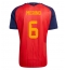 Spanien Mikel Merino #6 Hjemmebanetrøje VM 2026 Kort ærmer