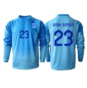 Spanien Unai Simon #23 Målmand Hjemmebanetrøje VM 2026 Lange ærmer