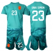 Spanien Unai Simon #23 Målmand Udebanetrøje Børn VM 2026 Kort ærmer (+ bukser)