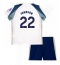Tottenham Hotspur Brennan Johnson #22 Hjemmebanetrøje Børn 2025-26 Kort ærmer (+ bukser)