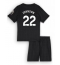 Tottenham Hotspur Brennan Johnson #22 Udebanetrøje Børn 2025-26 Kort ærmer (+ bukser)