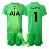 Tottenham Hotspur Guglielmo Vicario #1 Målmand Hjemmebanetrøje Børn 2025-26 Kort ærmer (+ bukser)
