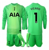 Tottenham Hotspur Guglielmo Vicario #1 Målmand Hjemmebanetrøje Børn 2025-26 Lange ærmer (+ bukser)