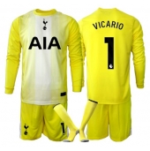 Tottenham Hotspur Guglielmo Vicario #1 Målmand Tredje trøje Børn 2025-26 Lange ærmer (+ bukser)