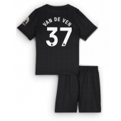 Tottenham Hotspur Micky van de Ven #37 Udebanetrøje Børn 2025-26 Kort ærmer (+ bukser)