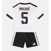 Tyskland Aleksandar Pavlovic #5 Hjemmebanetrøje Børn VM 2026 Kort ærmer (+ bukser)