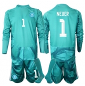 Tyskland Manuel Neuer #1 Målmand Hjemmebanetrøje Børn VM 2026 Lange ærmer (+ bukser)